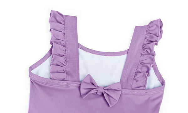 Unicorn swimming costume with bow for little girl