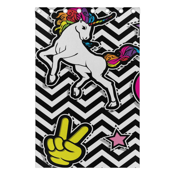 unicorn curtain panel for pole
