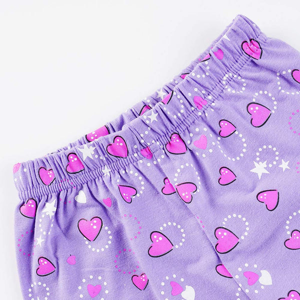 Little Hand Girls Pyjamas Set Unicorn Print Girls Pjs Short Sleeve Cotton Sleepwear Tops Shirts & Pants for Age 1-7 Years (5# Unicorn/Purple, 4-5 Years)