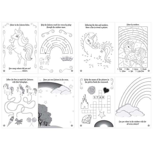 Unicorn Party Bag Fillers - Puzzle Books