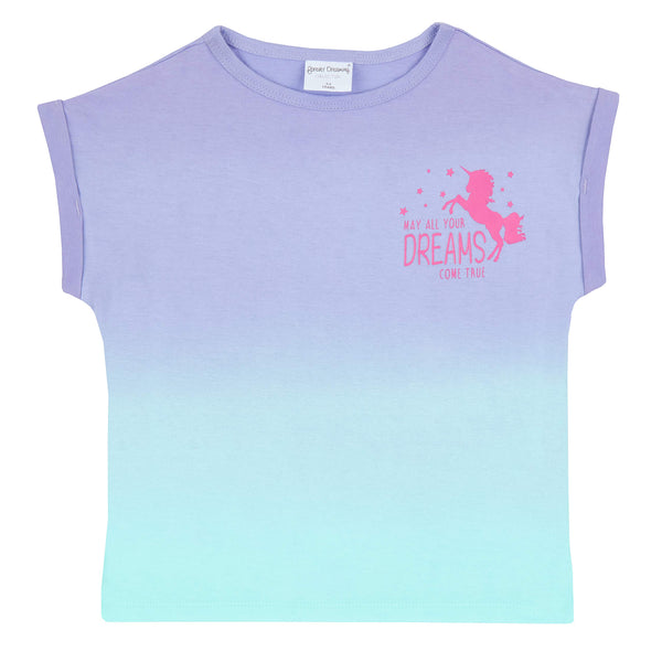 Metzuyan Girls Summer Unicorn Printed Cute Sleepwear Pyjama Set 11-12 Yrs