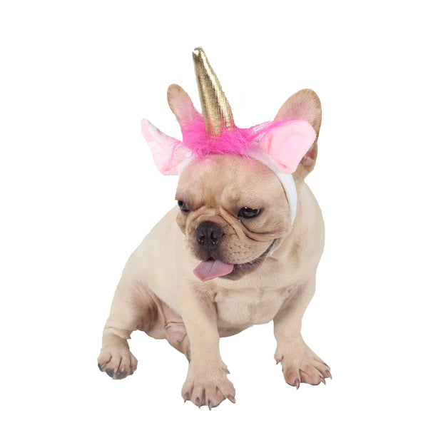 Unicorn Tiara Alice Band Head Band For Dogs