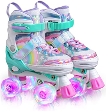 Roller Unicorn Tee- Pink Marle main image 1
