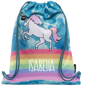 Unicorn Drawstring Kids Bag PE Kit/ Swimming Bag