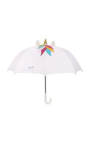 Unicorn Design Umbrella White For Kids