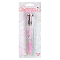 Unicorn Stationery Set - 20 Pieces - Pen, Pencil, Ruler, Rubber, Sharpener, Multi Colour Pen, A5 Note Book and 12 colouring pencils