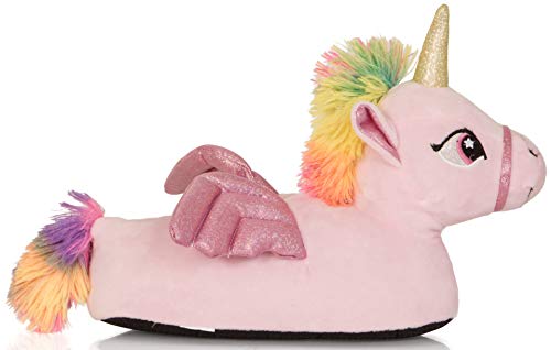 Pink Women's Unicorn Slippers 