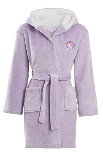Lilac Unicorn Dressing Gown For Kids 