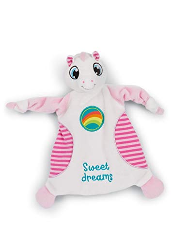 Sweet Dreams Unicorn Comforter | Cuddle Cloth For Newborns | Rainbow, White, Pink