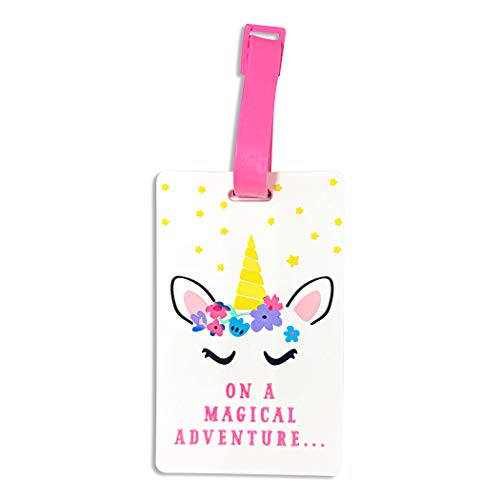 Pink Unicorn Suitcase Luggage Label | Kids Suitcase Tags | Tags for Suitcase