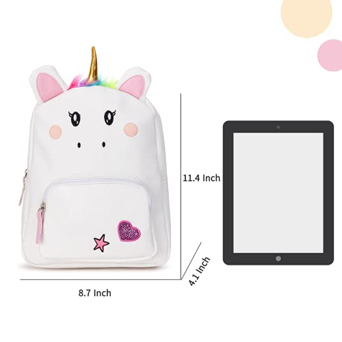 Unicorn Backpack For Girls | White 