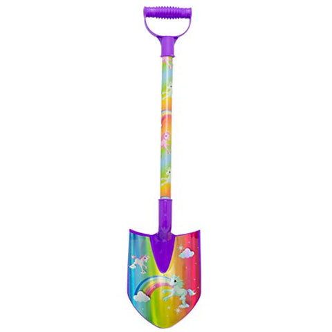 Unicorn Digging Spade | Rainbow Plastic Spade Sand Toy | Garden Spade Beach Toy - Colour Varies One Supplied