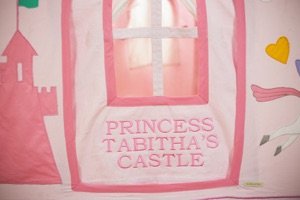 Large Personalised Kiddiewinkles Princess Castle and Unicorn Playhouse - Pink