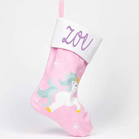 Personalised Luxury Christmas Unicorn Stocking | Unicorn Gift | Pink