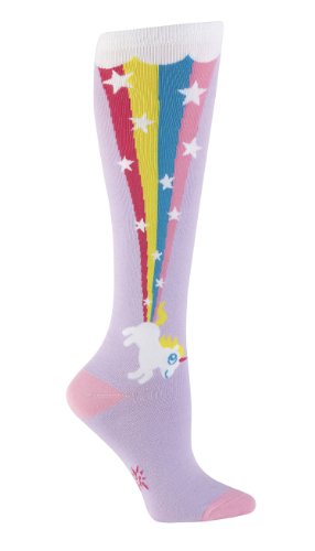 Sock It To Me Womens Funky Knee High Socks - Rainbow Blast Womens Socks