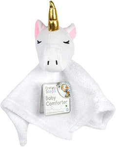 White & Gold Unicorn Baby Comforter 