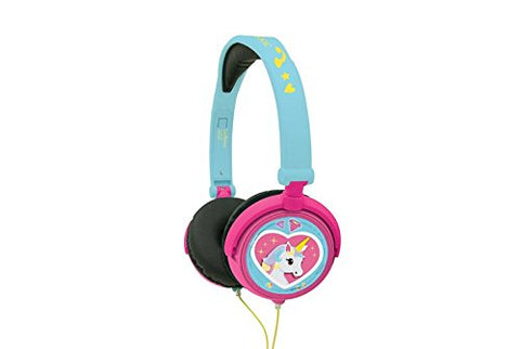 Unicorn Stereo Headphone | Kids Safe | Foldable | Adjustable | Pink / Blue 