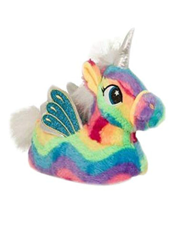 Kids 3D Unicorn Rainbow Slippers | UK 2-3 | Novelty 