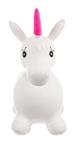 White & Pink Unicorn Bouncer Hopper 