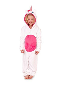 Cute Girls & Tweens Super Soft Unicorn All in One Onesie with 3D Horn and Mane