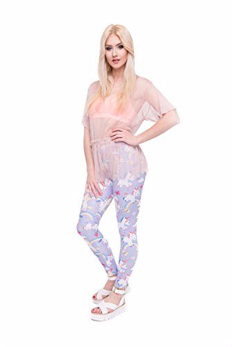 Unicorn Women's Yoga Leggings | Sizes 8 -12 | Lilac