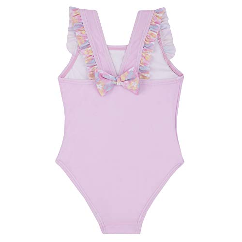 Pastel Pink Baby Girls Unicorn 1 Piece Novelty Swimming Costume Pink