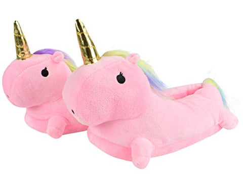 Unicorn Slippers For Women | Soft Cosy Plush | Pink