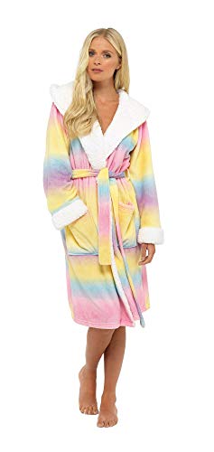 Rainbow Coloured Unicorn Dressing Gown Ladies