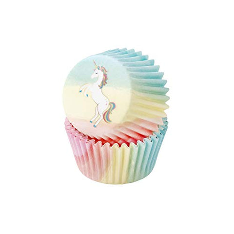 Unicorn Cupcake Cases - Pack of 30 (Pastel Colours)