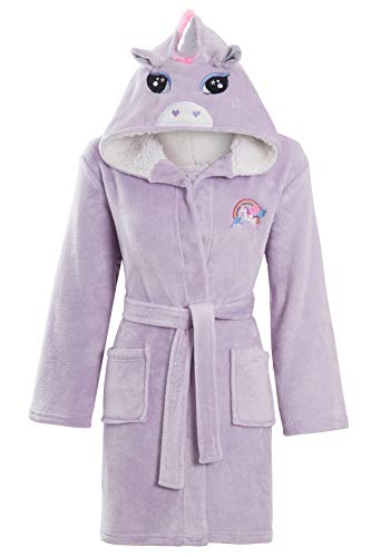 Children's Dressing Gown | Unicorn Design | Lilac | Super Soft 