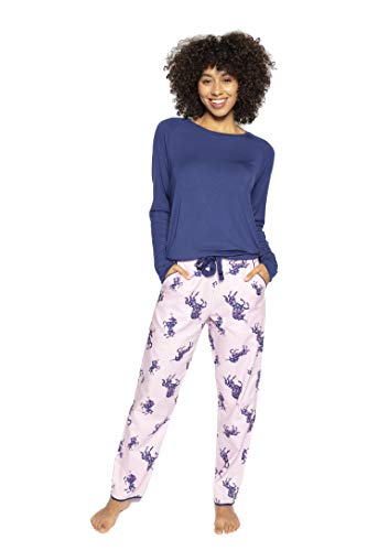 Ladies Purple Pyjama's Unicorn Print | Various Sizes 8 - 22 