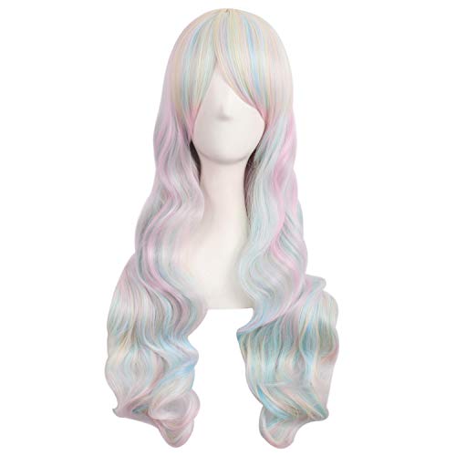 Unicorn Wig Pastel Coloured Hair 