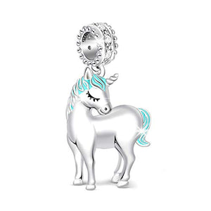 925 Sterling Silver Unicorn Charm For Bracelet | GNOCE