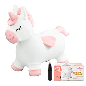 Big Steps Inflatable Cow Hopper Pink