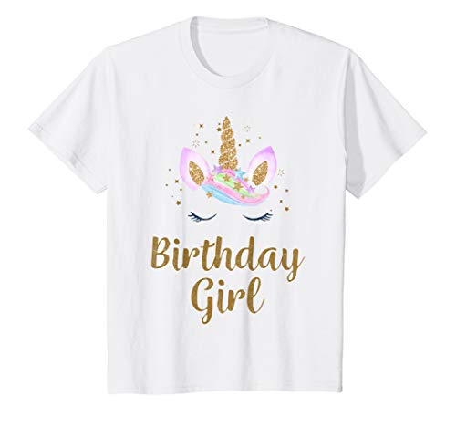 Super Cute Unicorn Birthday Outfit T-Shirt | For Girls 
