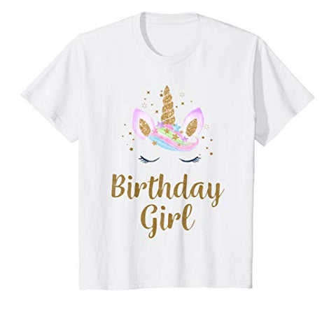Super Cute Unicorn Birthday Outfit T-Shirt | For Girls 