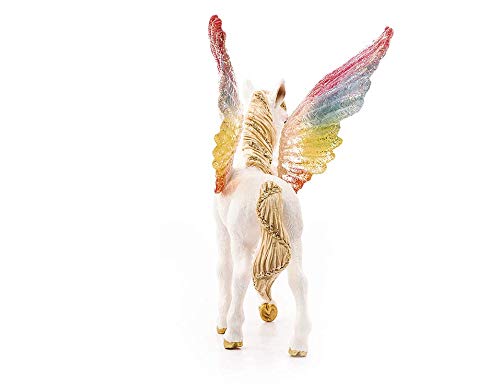 Rainbow & Gold Unicorn Figurine 