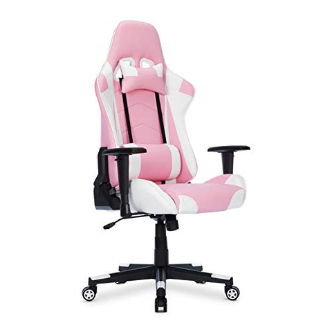 IntimaTe WM Heart Gaming Chair, Ergonomic Racing Chair,Adjustable High Back PC Gaming Chair with Arms and Back Support,Reclining Desk Chairs Office Chairs (pink)
