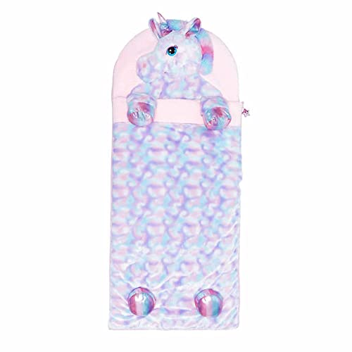 Pastel Rainbow Unicorn Sleeping Bag For Kids | Hugfun 