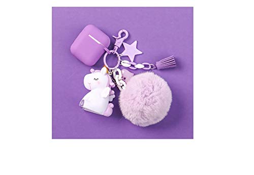 Cute Purple Unicorn Airpod Case 