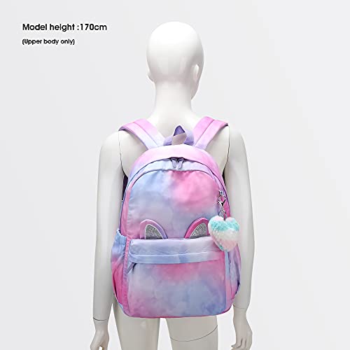 Girls Unicorn Style Backpack | Cat Ears | Tie Dye 