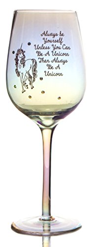 Unicorn Rainbow Wine Glass