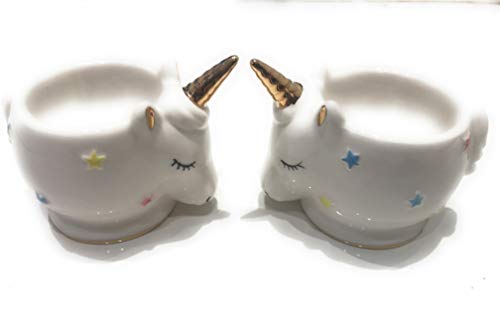 White Unicorn Egg Cups 2 Pack 