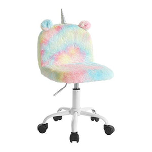 Heritage Kids | Kids Computer Desk Chair | Unicorn Rainbow Style 