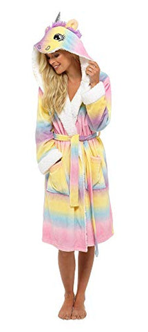 Ladies | Multicoloured Unicorn Dressing Gown | Various Sizes | S,M,L