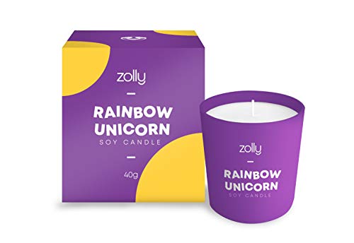 Rainbow Unicorn Candle | Mini Candle 