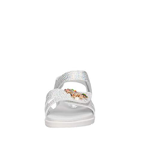 Lelli Kelly LK1506 (AA57) Unicorno 2 Bianco/Argento Adjustable Sandals - 10 UK