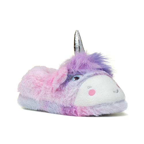 Fluffy Unicorn Kids Slipper Multicoloured 