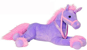 Large Unicorn Cuddly Toy Plush | Purple & Pink | XL 85 cm | Gift 