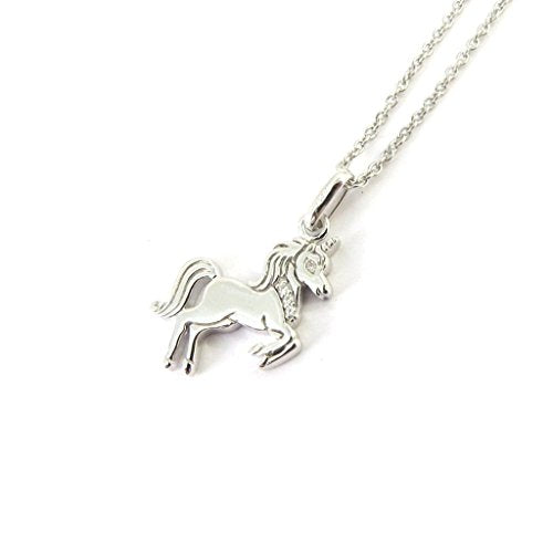 Altesse [M5933] - Silver necklace 'Licorne' rhodium.